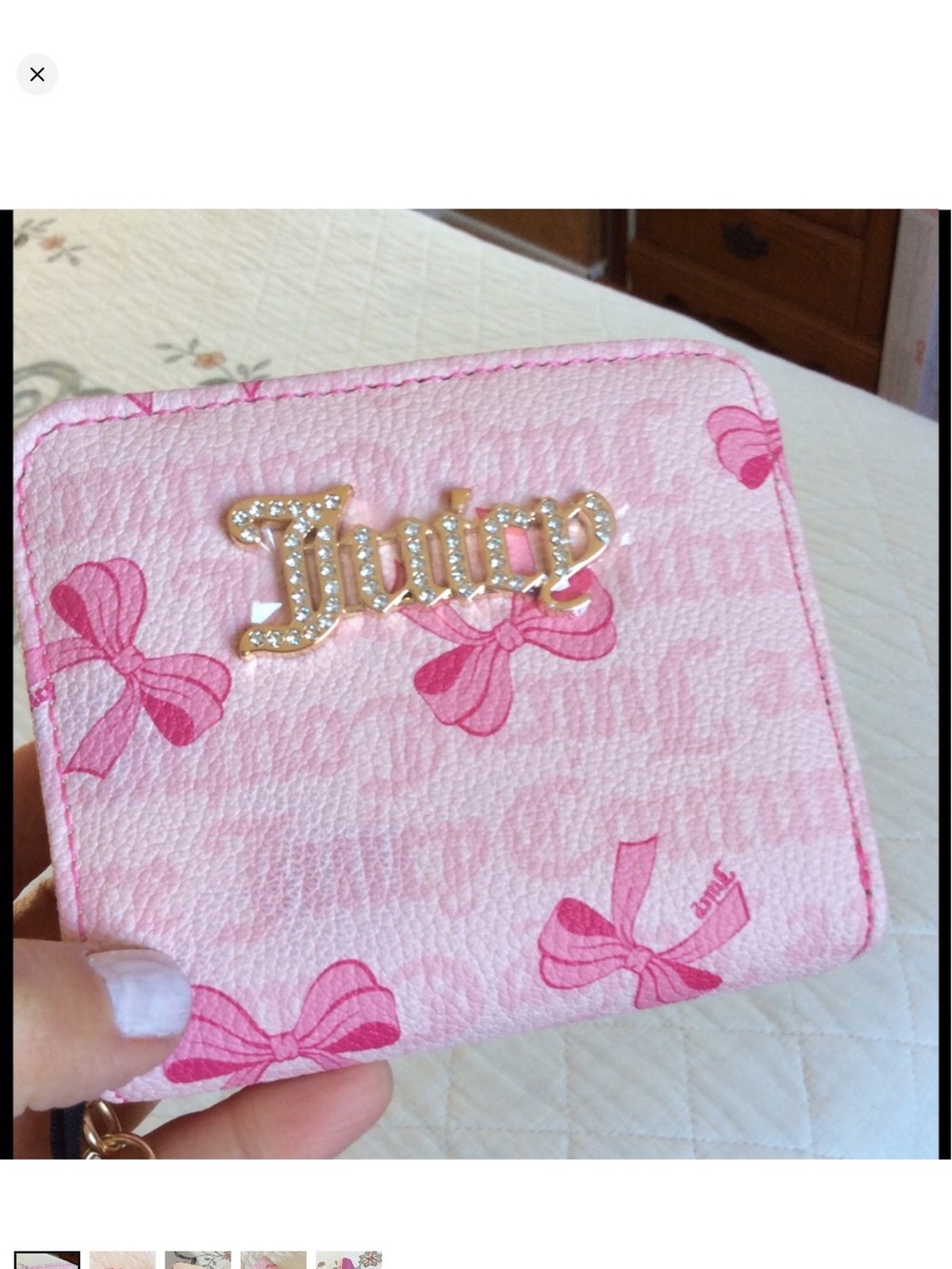 Juicy Couture pink Bow wallet